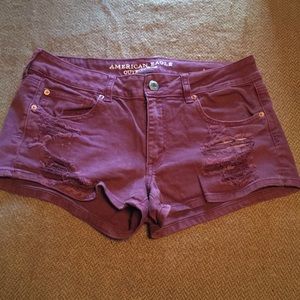 ❤️ American eagle outfitters burgundy shorts ❤️